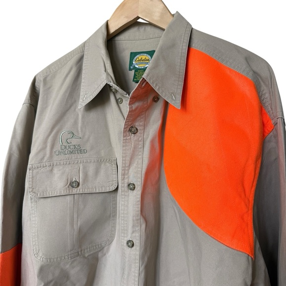 Cabela's Men's Ducks Unlimited XL Multicolor Long Sleeve Hunting Shooting Shirt - Picture 1 of 8